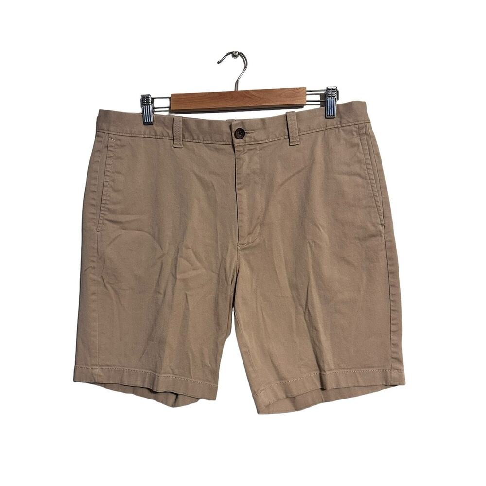 J. Crew Khaki Flat Front Shorts 9 inch inseam Men’s size 36